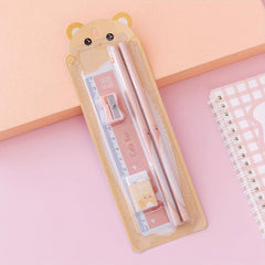 Cute Pencil Set for Students - Ideal Gift for Girls - School Learning Supplies