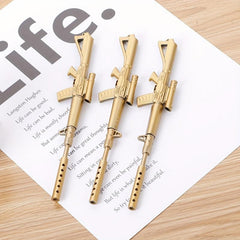 2pcs Machine Gun Shaped Ballpoint Pen Office Supplies