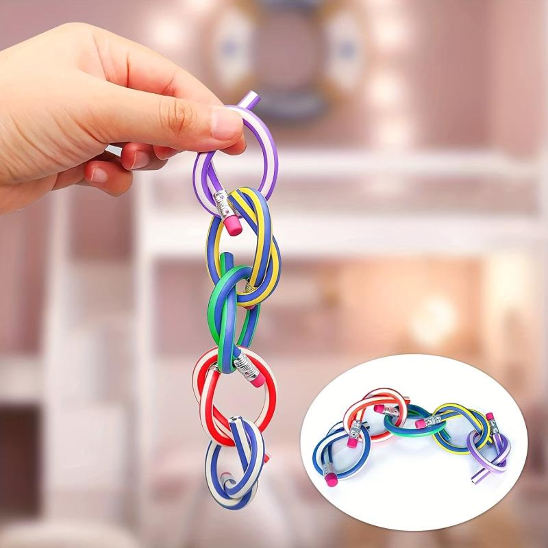 15pcs Bend Pencils Soft Pencil Learning Gift Giveaways Party Bag Filler