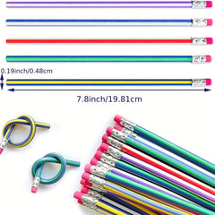 15pcs Bend Pencils Soft Pencil Learning Gift Giveaways Party Bag Filler