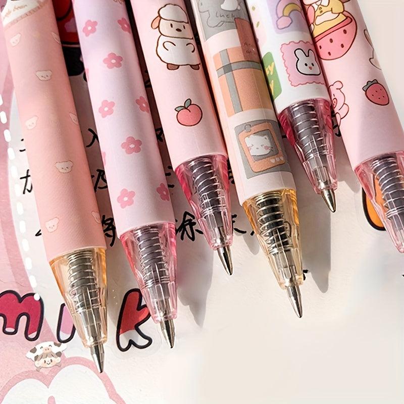 6 Pcs 0.5mm Tea Princess Gel Pen Set