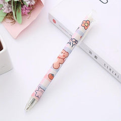 6pcs Bear 0.5mm Quick Dry Bullet Signature Pens for Students