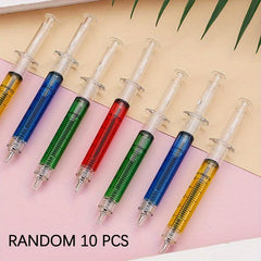 10pcs Needle Cartridge Ballpoint Pen 0.7MM Gel Pen