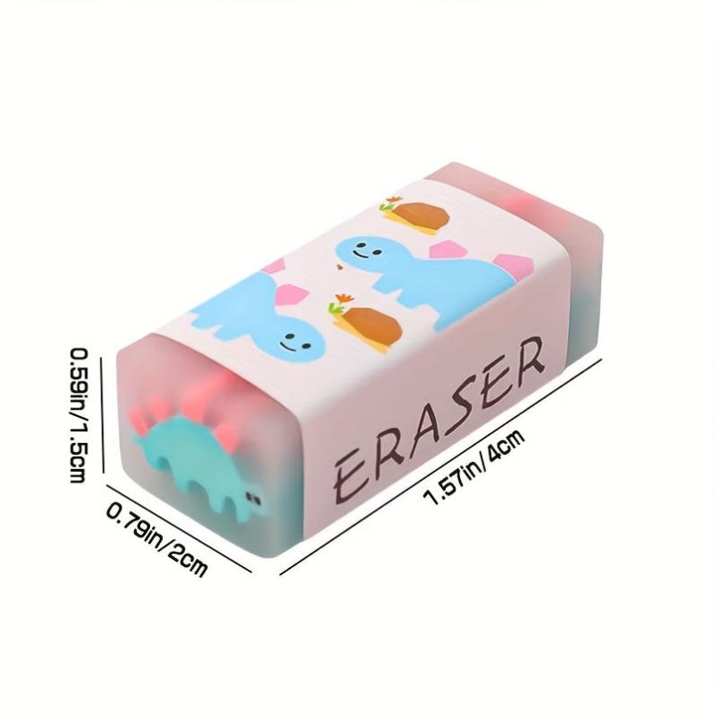 4 Pack Animal Erasers for Students - Fun & Mini Bulk Erasers
