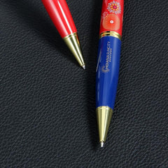 Thick Ballpoint Pen 2 Comfortable Writing Pens Metal Retractable