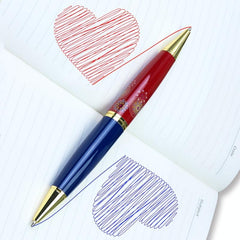 Thick Ballpoint Pen 2 Comfortable Writing Pens Metal Retractable