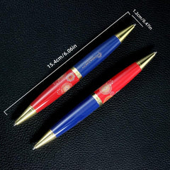 Thick Ballpoint Pen 2 Comfortable Writing Pens Metal Retractable