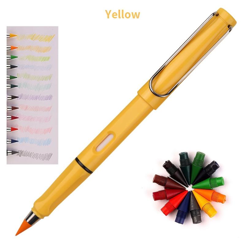 12-in-1 Infinite Pencil Set with Colorful Pen Tips
