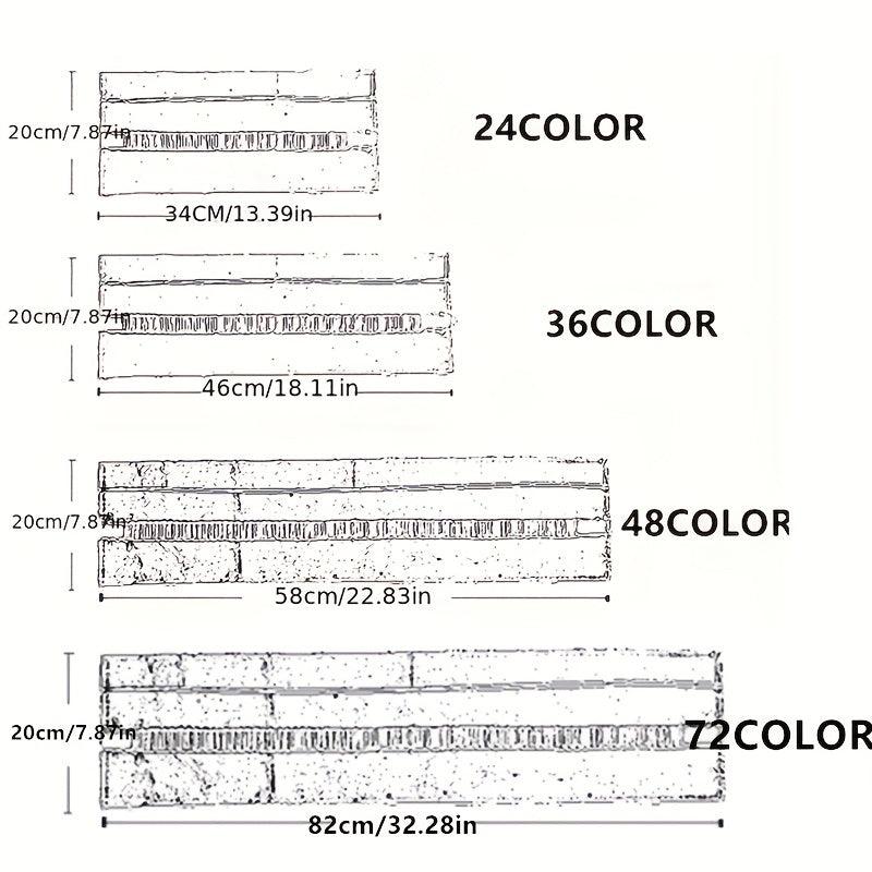 72 48 24 Oily Pencil Set With Rubber And Sharpener