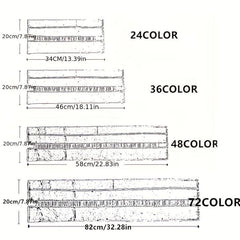 72 48 24 Oily Pencil Set With Rubber And Sharpener