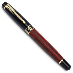 Wood Grain Red Fountain Pen - Ideal Gift for Students & Professionals