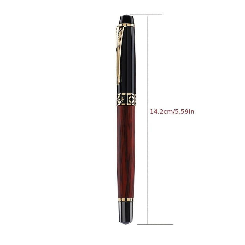 Wood Grain Red Fountain Pen - Ideal Gift for Students & Professionals