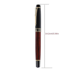 Wood Grain Red Fountain Pen - Ideal Gift for Students & Professionals