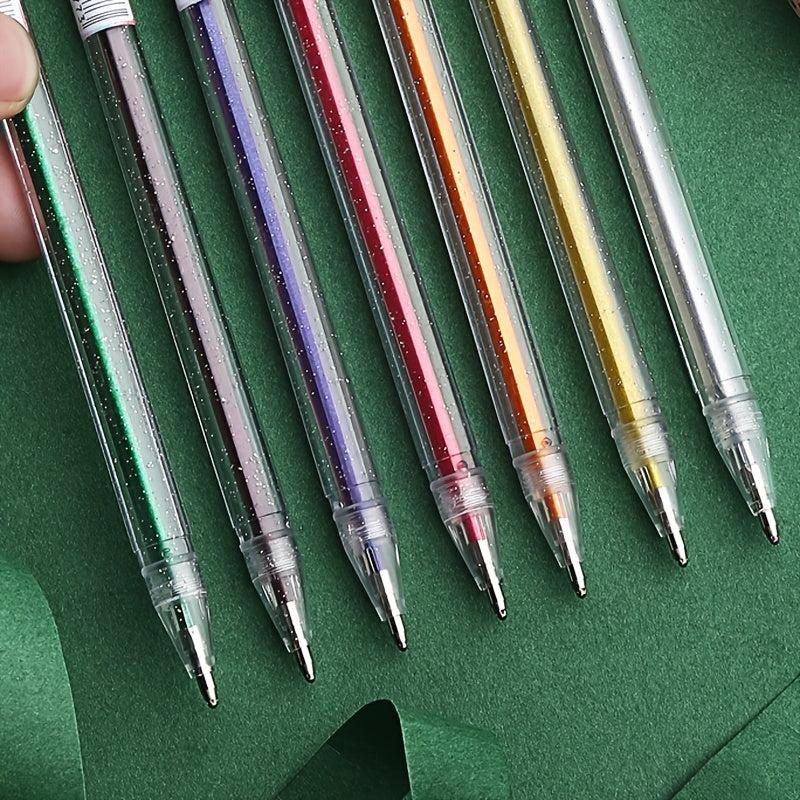 12 Pack Glitter Gel Pens 1.0mm Point for Coloring Art Journaling