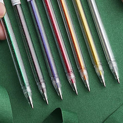 12 Pack Glitter Gel Pens 1.0mm Point for Coloring Art Journaling