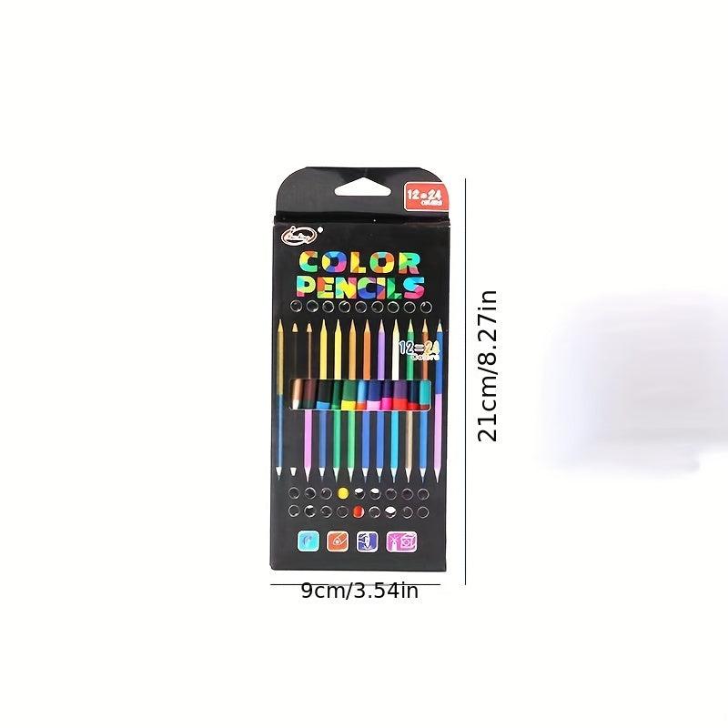 Triangle Rod 12pcs 24 Colors Student Stationery