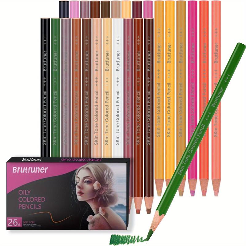 Skin Colored Charcoal Pencil Set for Sketching, Drawing & Blending
