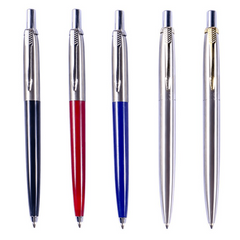 Retractable Metal Pen Automatic Gift Pen Ink Ballpoint Pen Rechargeable