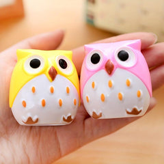 Cartoon Owl Pencil Sharpener Animal Shape Plastic Pen Sharpener