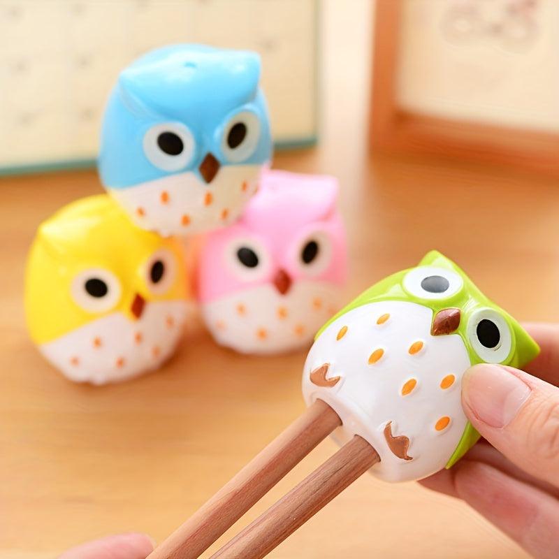 Cartoon Owl Pencil Sharpener Animal Shape Plastic Pen Sharpener