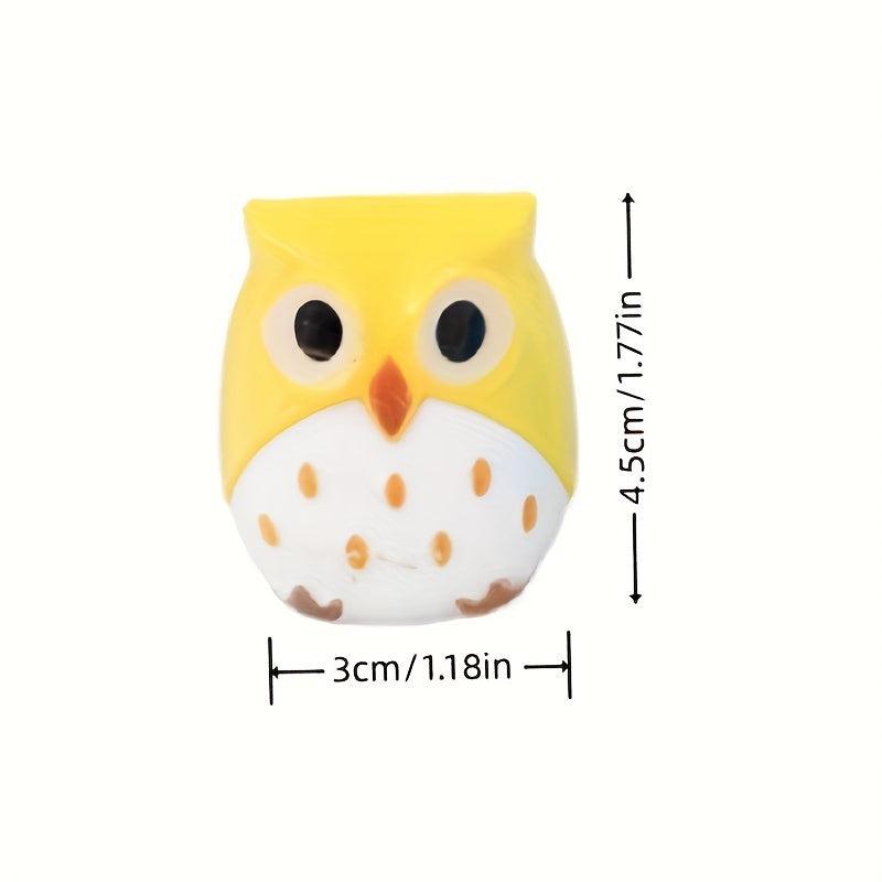Cartoon Owl Pencil Sharpener Animal Shape Plastic Pen Sharpener