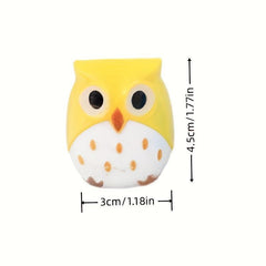 Cartoon Owl Pencil Sharpener Animal Shape Plastic Pen Sharpener