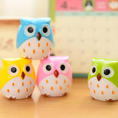 Cartoon Owl Pencil Sharpener Animal Shape Plastic Pen Sharpener