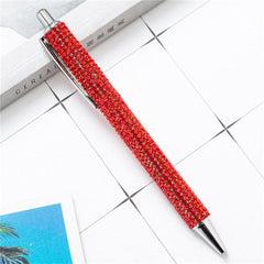 Ballpoint Pen Rhinestone Wedding Rose Metal Stationery School Office Supply