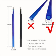 13pcs 0.5mm Erasable Gel Pen Set with High Bullet Washable Handle