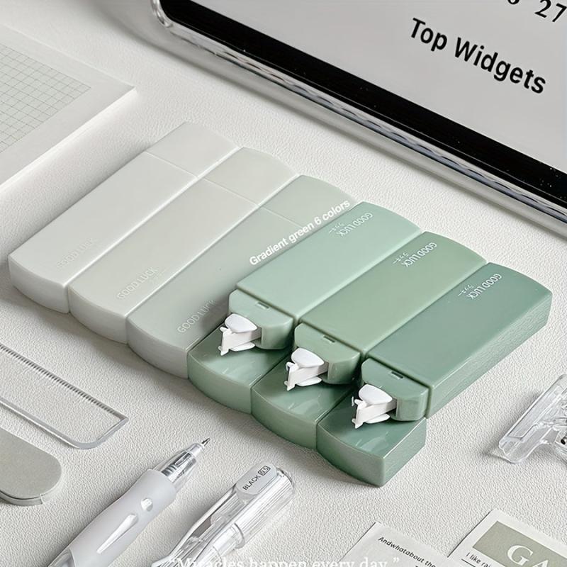 6 Pack Correction Tape Macaron Pink Purple Green for School Office H