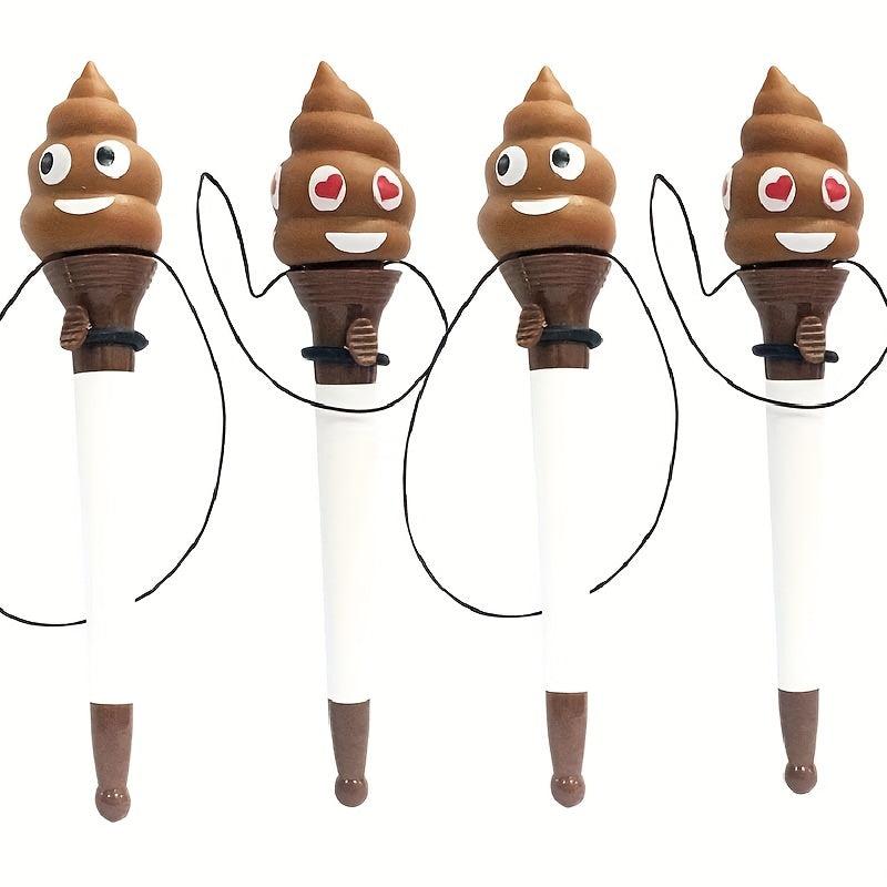 2pcs Funny Toilet Poop Ballpoint Pens for Kids