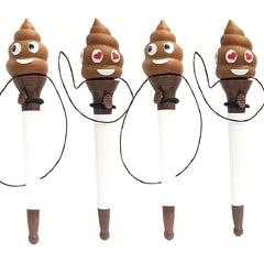2pcs Funny Toilet Poop Ballpoint Pens for Kids