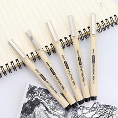 5 Pcs Needle Drafting Pen Set Fine Liner Drawing Sketch Cartoon Painting