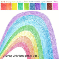 Colored Lead Pencils 2.0mm 10 Unique Colored Pencils Set