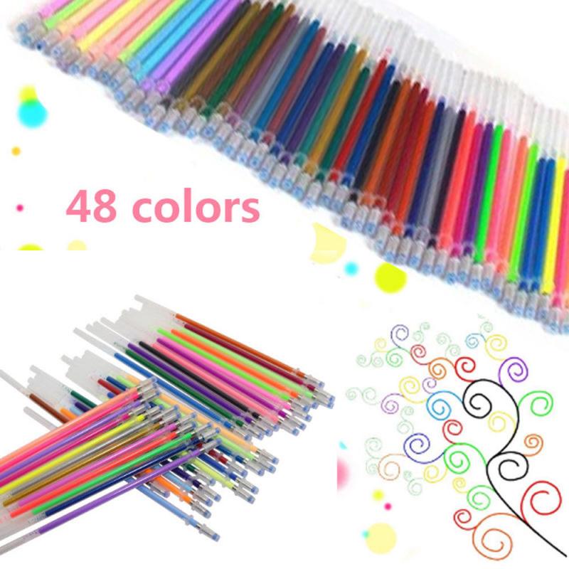 Refillable Metal Gel Pen Set for Kids School and Art Projects