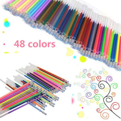 Refillable Metal Gel Pen Set for Kids School and Art Projects