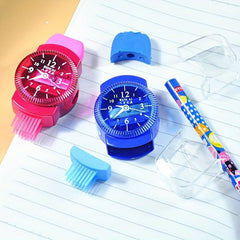 Watch Shape Pencil Sharpener 3 in 1 Student Stationery