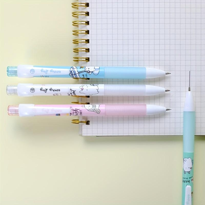 4pcs Mechanical Pencil 0.5 0.7 Student Stationery Supplies
