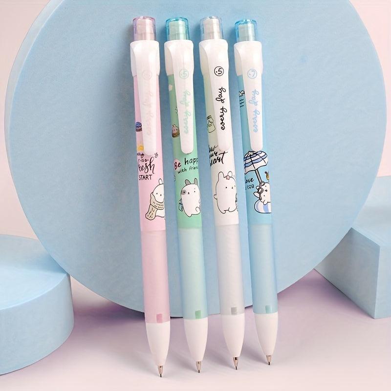 4pcs Mechanical Pencil 0.5 0.7 Student Stationery Supplies