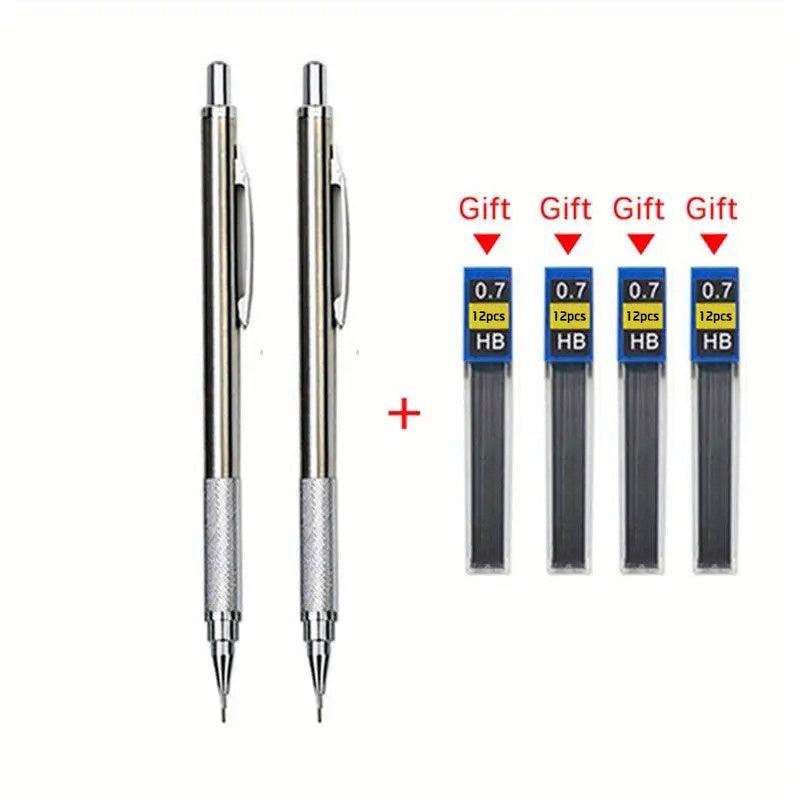 7mm Mechanical Pencil Set Full Metal Art Drawing Painting Automatic Pencil