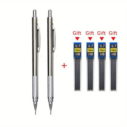 7mm Mechanical Pencil Set Full Metal Art Drawing Painting Automatic Pencil