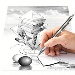 7mm Mechanical Pencil Set Full Metal Art Drawing Painting Automatic Pencil