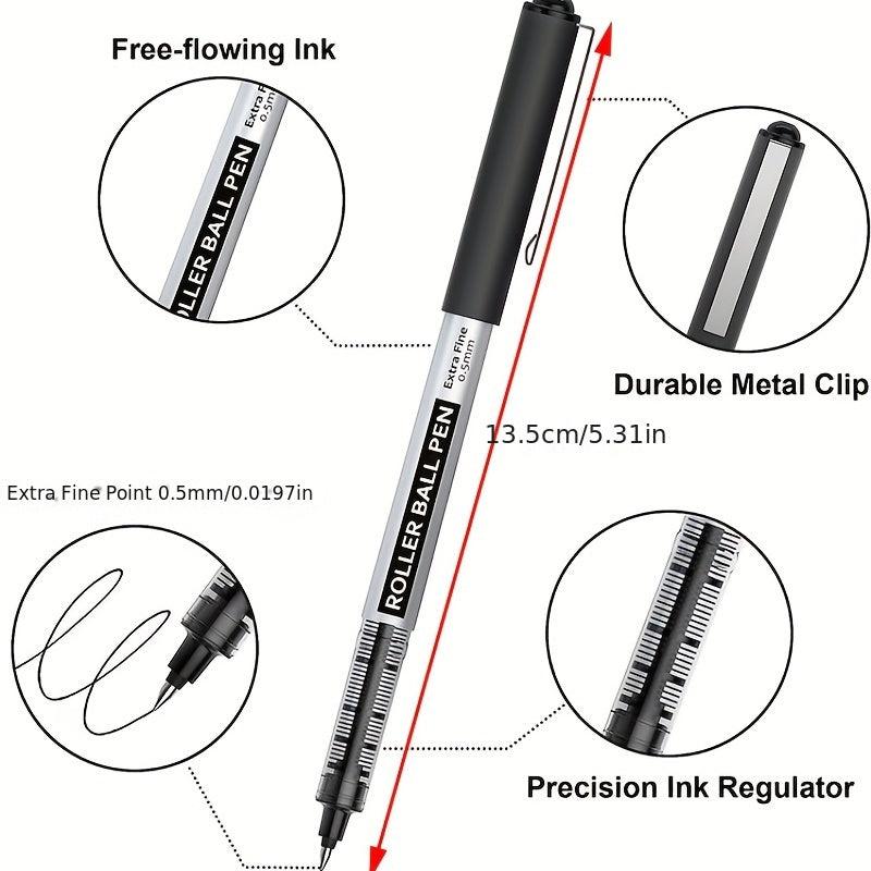 Shuttle Art Roller Ball Pens 10 Pack 0.5mm Fine Point