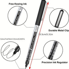 Shuttle Art Roller Ball Pens 10 Pack 0.5mm Fine Point