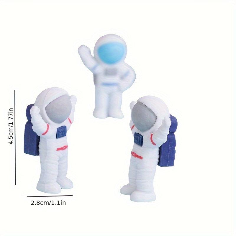 2pcs Spaceman Eraser Astronaut Shape Eraser Student Stationery Prize