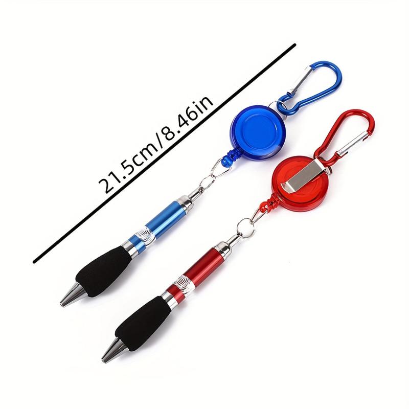 Metal Drawstring Pen Carabiner Keychain