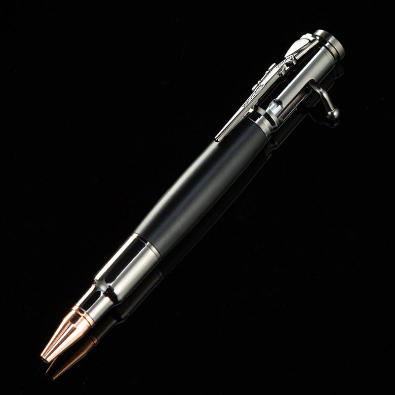 Gun Bolt Pen with Push Action Mechanism & Multifunctional Ballpoint Pen