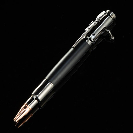 Gun Bolt Pen with Push Action Mechanism & Multifunctional Ballpoint Pen