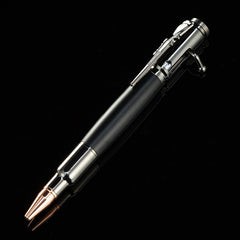 Gun Bolt Pen with Push Action Mechanism & Multifunctional Ballpoint Pen