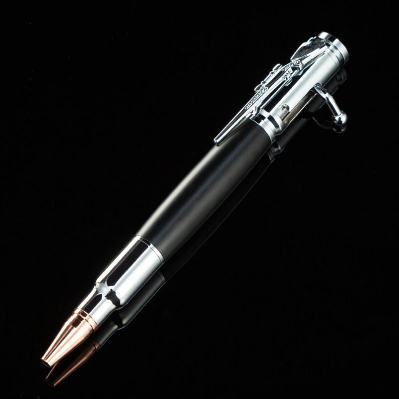 Gun Bolt Pen with Push Action Mechanism & Multifunctional Ballpoint Pen